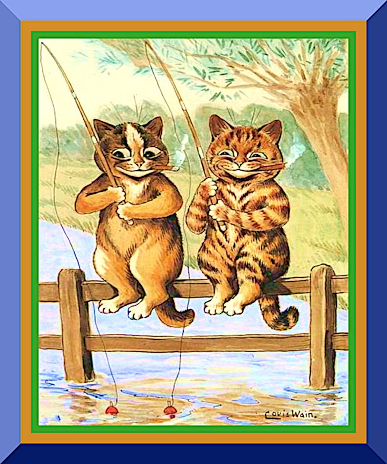 98 LOUIS WAIN CATS Art Prints Printable Art Prints 8 x Etsy