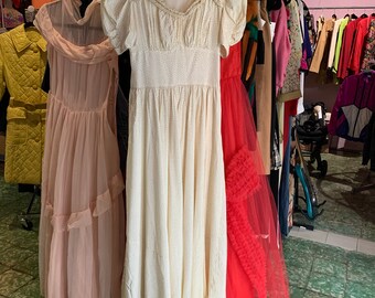 1940s white dress