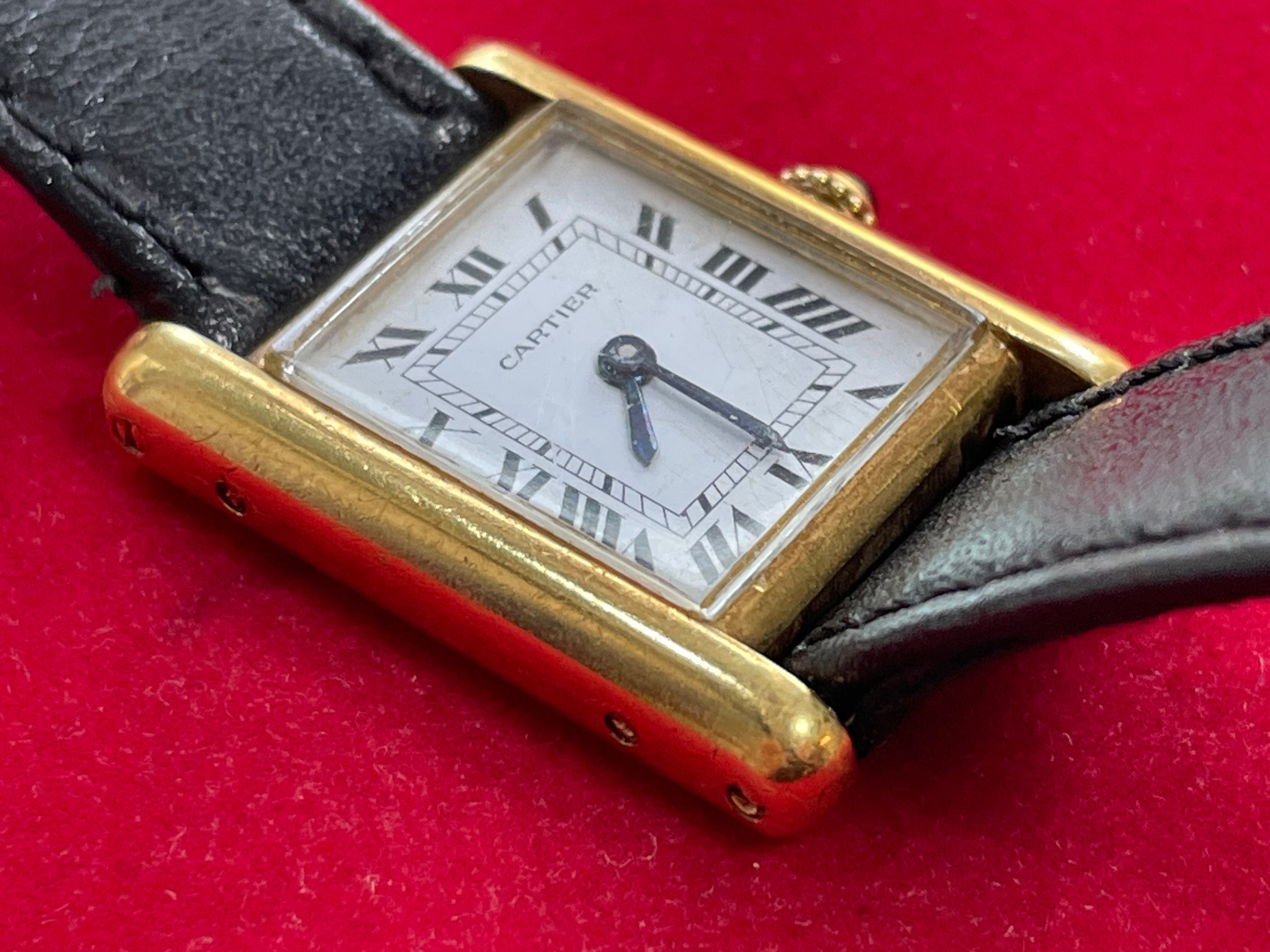 SOLD Vintage Cartier Tank Louis 20mm 18K Watch