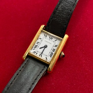 Vintage Cartier Tank Louis 18k Gold Watch - Etsy