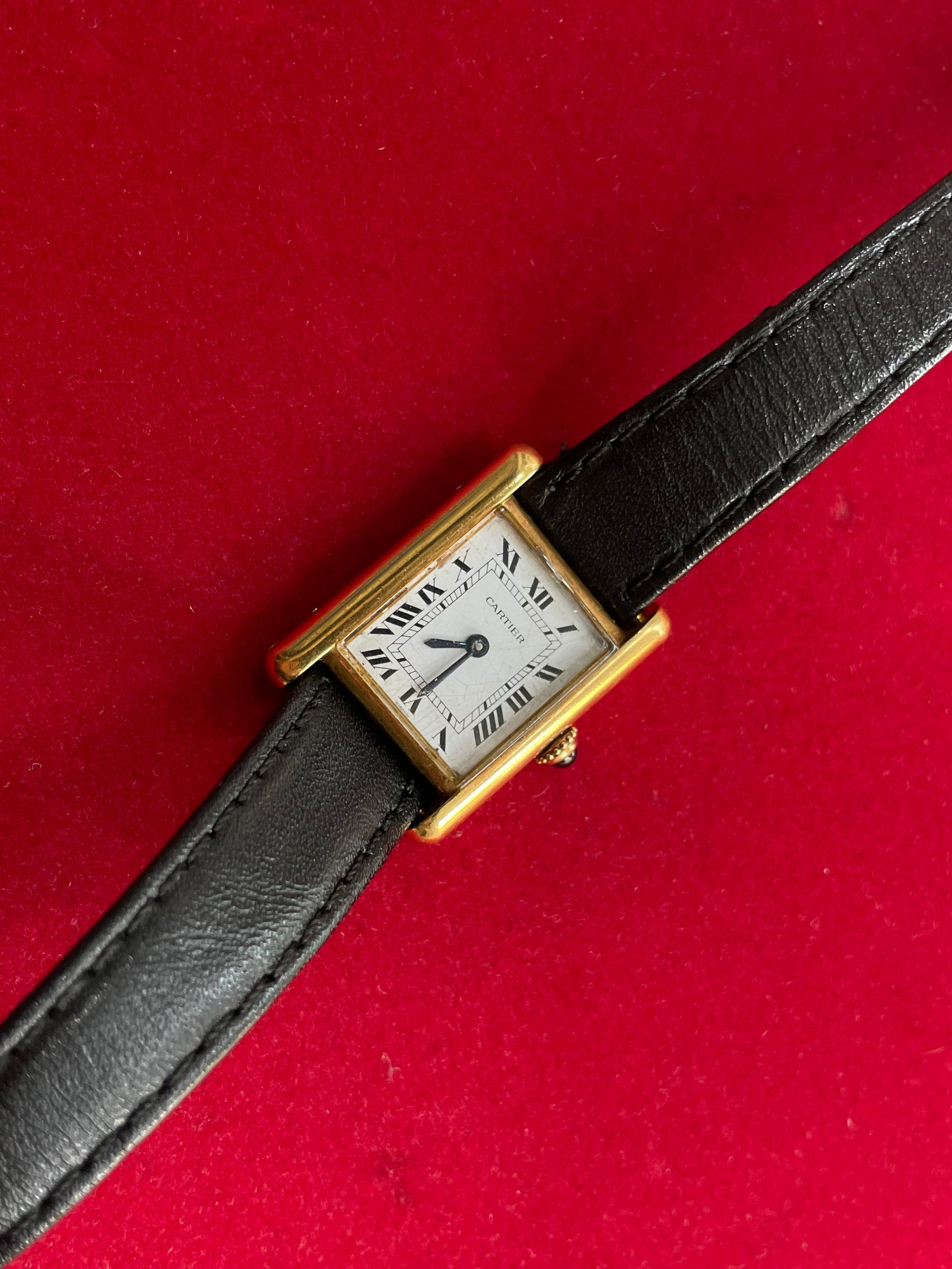 Vintage Cartier Tank Louis 18k Gold Watch -  Australia