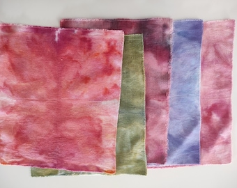 Aida 100% cotton hand-dyed 14 colored stitches for cross stitch embroidery 34 X 29 cm (13.3 " x 11.4")