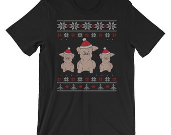 Pigs Ugly Christmas Sweater Style Short-Sleeve Unisex T-Shirt