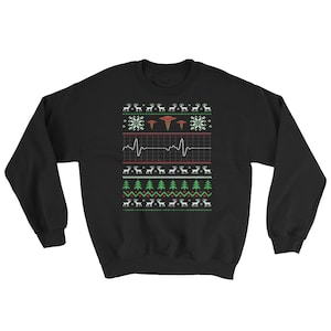 Doctor Nurse EMT Paramedic Ugly Christmas Sweater Style Sweatshirt
