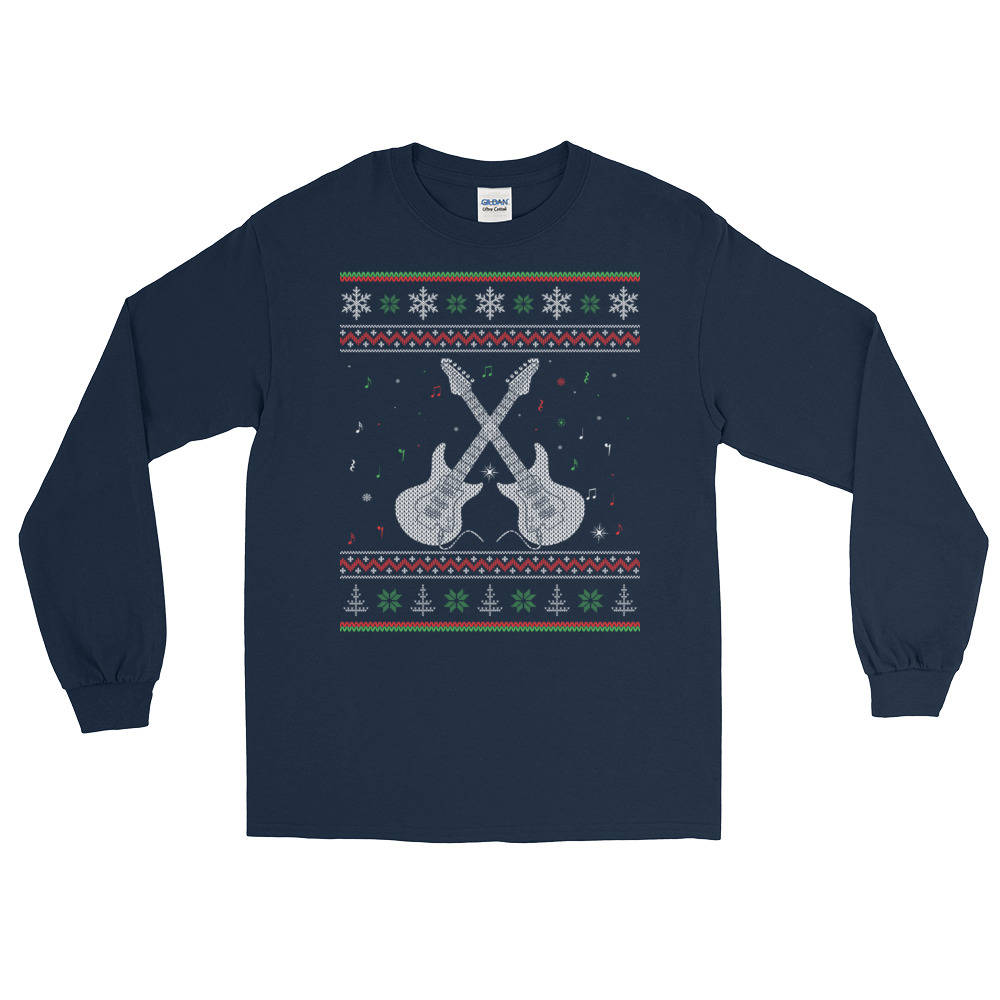 guitar ugly christmas sweater