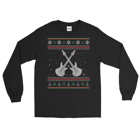 Guitar ugly christmas sweater Clearance