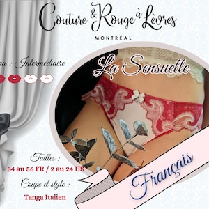Het sensuele | PDF-patroon in het Frans (slipje/tanga/lingerie)