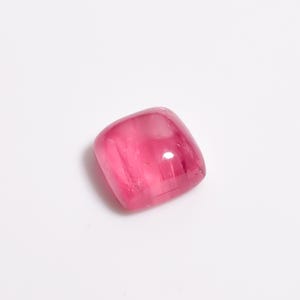 8 Ct Pink Tourmaline Cabochon: Cushion Cut Loose Gemstone