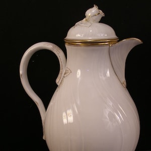 19 c Heinrich Germany Porcelain H & C Floral Chambord Rose China Coffee Tea Pot