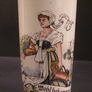 Antique Villeroy Boch Celebration Cup Mettlach German Beer Stein Tankard Mug 19c