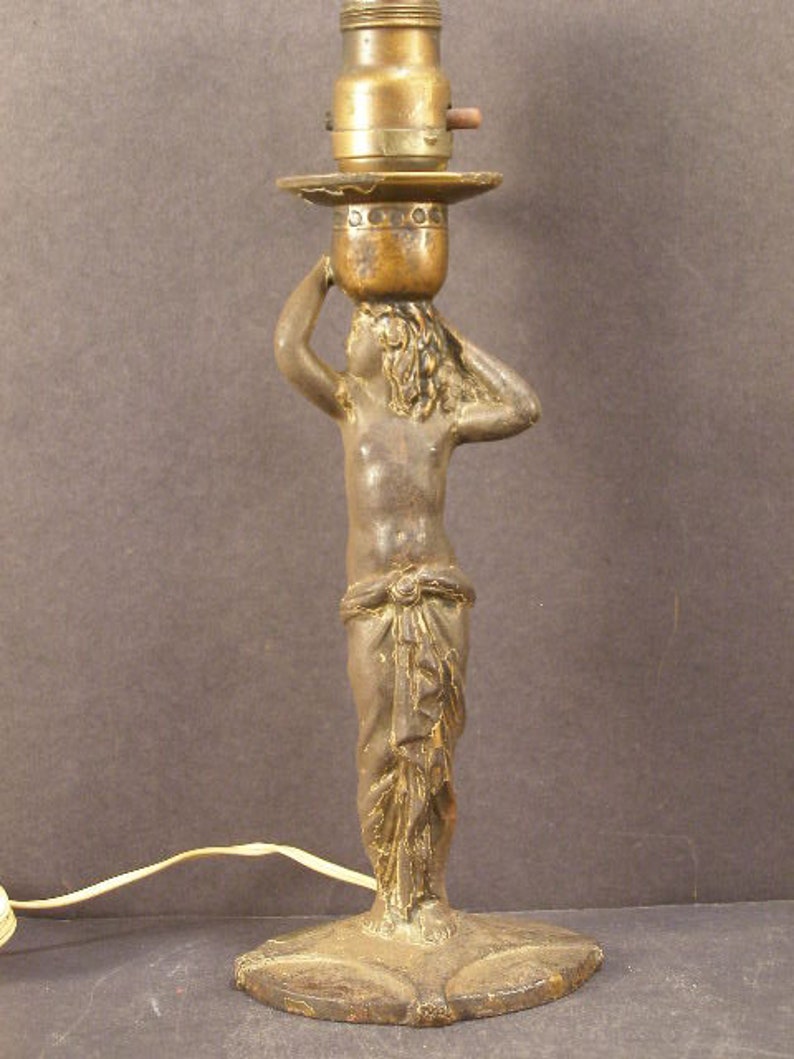 1923 Bronze Cast Iron Woman Figure Statue Sculpture Olga Image 0
