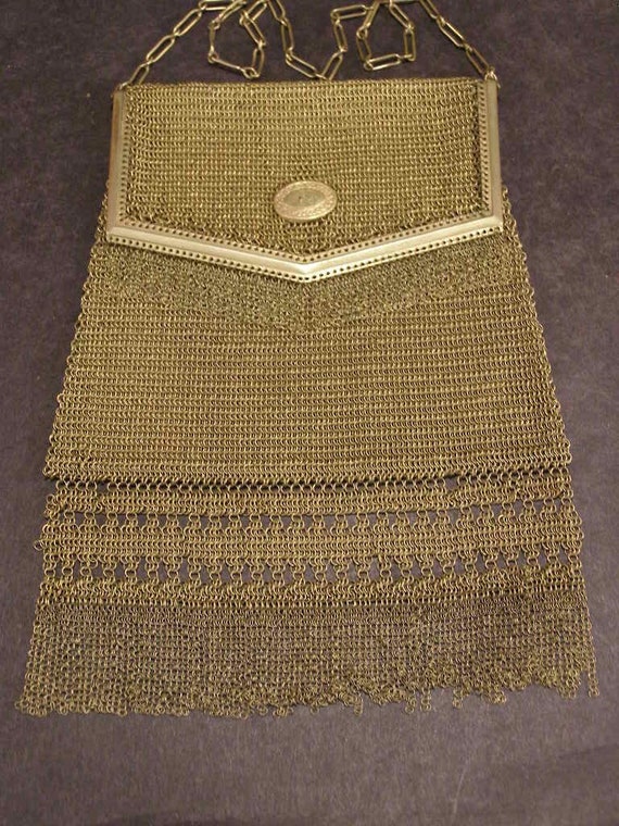 20's RARE Folding Chain Metal Mesh Wristlet Dance 