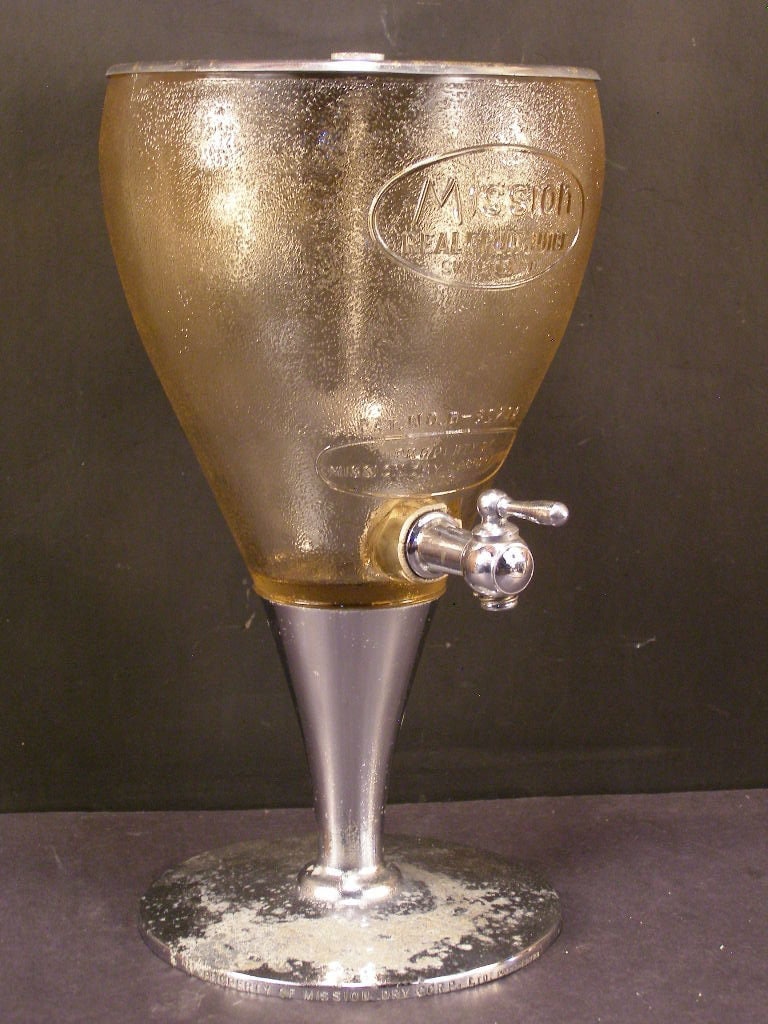 ORIGINAL 1930's Depression Glass Pink Mission Orange Soda Juice