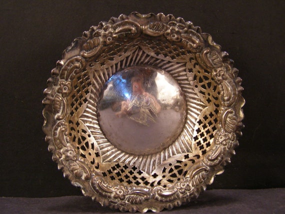 19th Century Repousse & Openwork Cut and Etched Crystal Vase 19th Century Repousse & Openwork Cut and Etched Crystal Vase