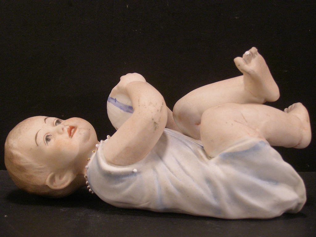 19 C German Porcelain Bisque Heubach Piano Baby Doll Figure Etsy 日本