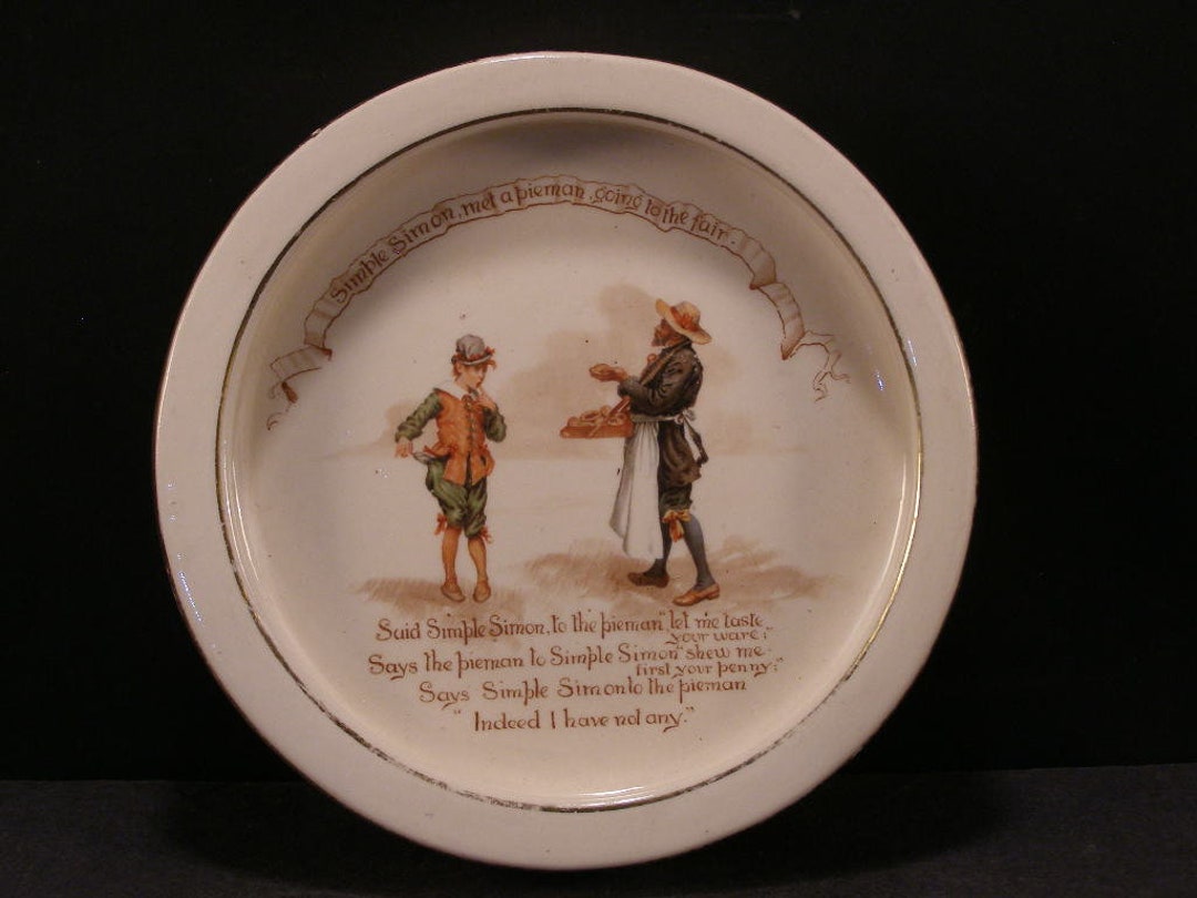 Antique Royal Doulton Simple Simon Nursery Rhyme Pie Man Baby Etsy