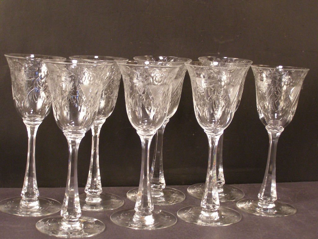 8 Antique HAWKES Cut Etch Blown "sherry" Stem Crystal Elegant Wine Glass  Barware - Etsy Israel