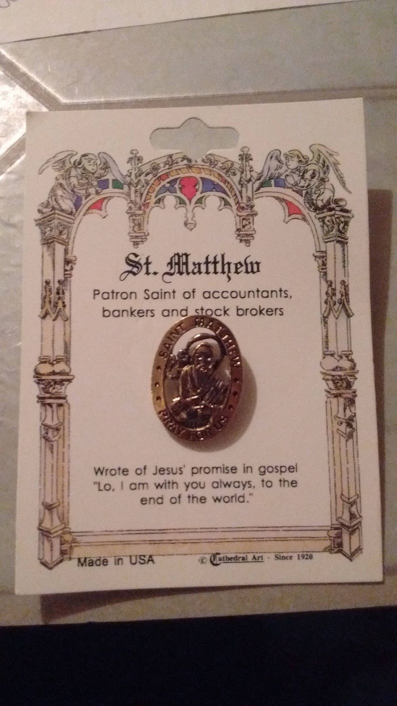 Raymond Patron Saint Lapel Pin St patron of lawyers