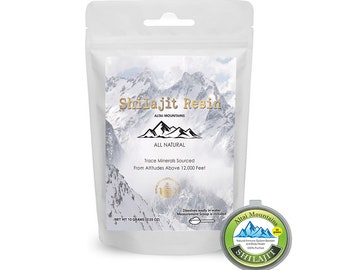 Authentic & Purified Shilajit Resin from Altai Mountains