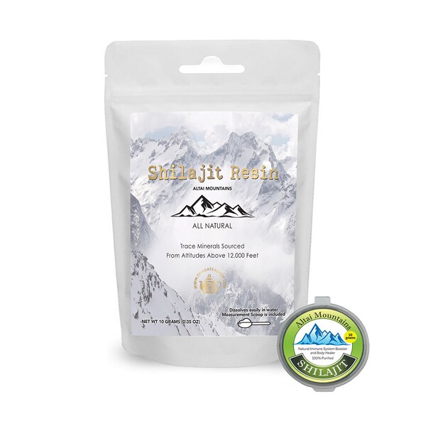 Authentic & Purified Shilajit Resin from Altai Mountains