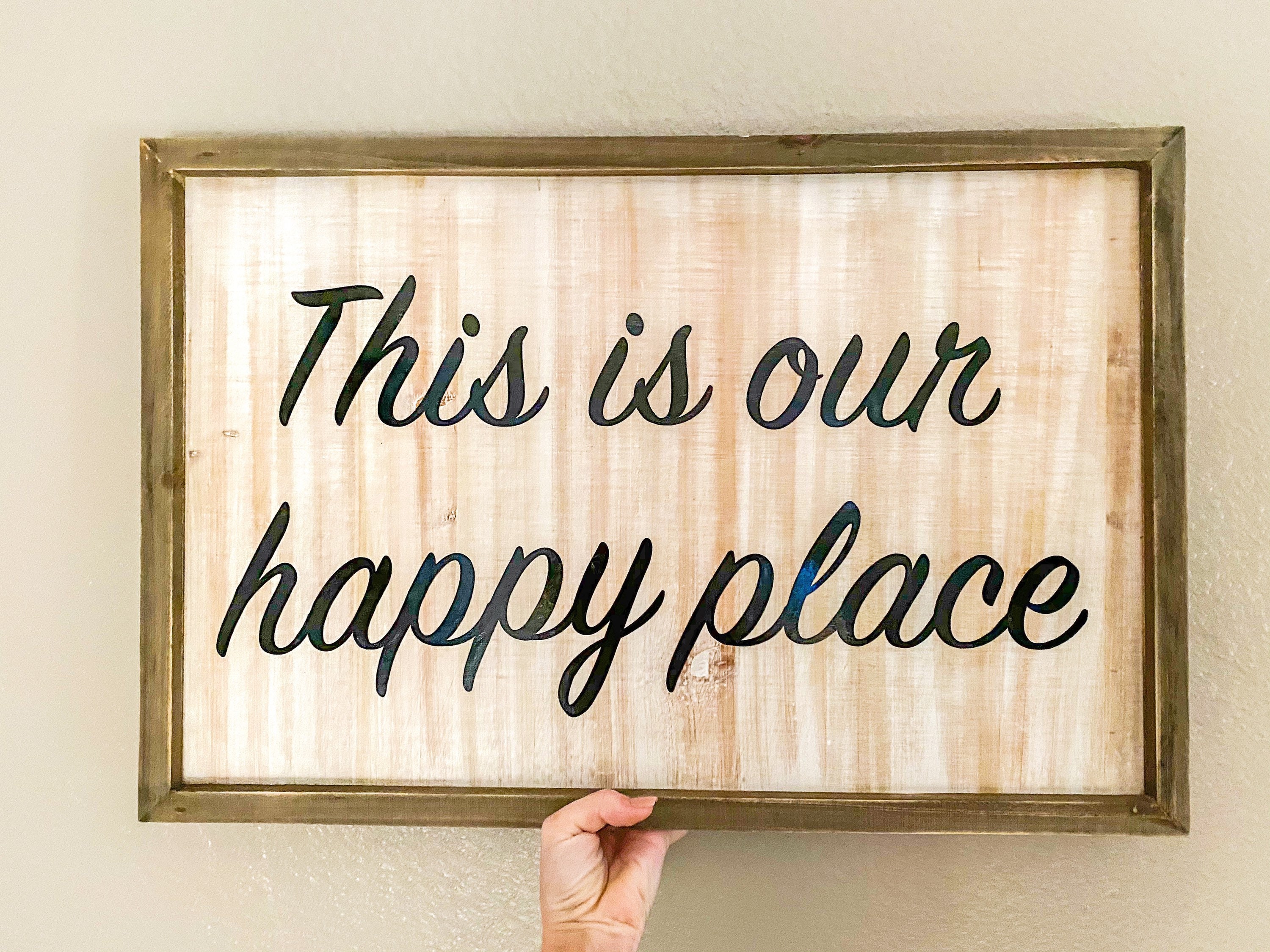 This Is Our Happy Place Sign Etsy
