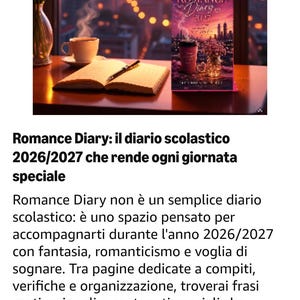 Romance diary- diario scuola