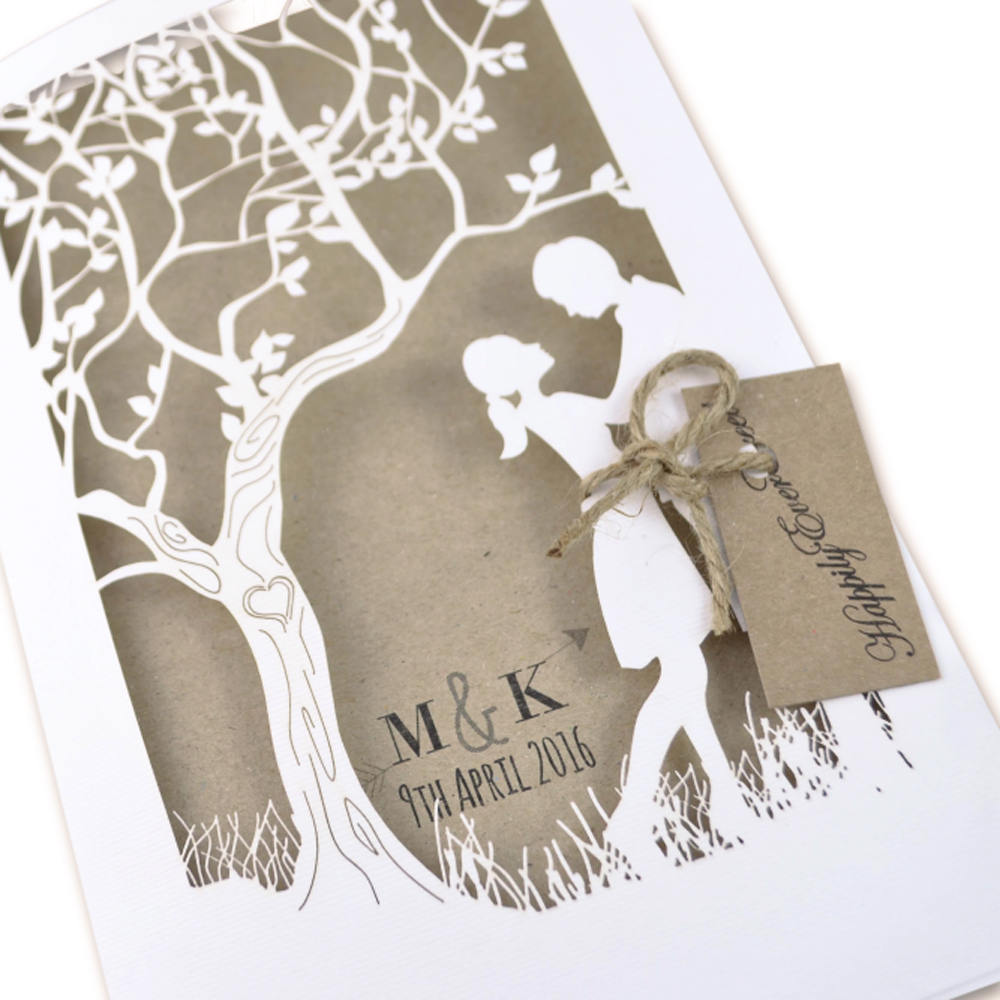 Faire-part Mariage Pailleté Or Découpé Laser - Invitation Luxe Pour Mariage, Anniversaire, Quinceanera, 25 Pièces