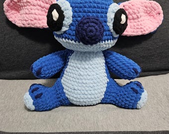 Crocheted Chunky Stitch Plush Lilo & Stitch Stuffed Toy