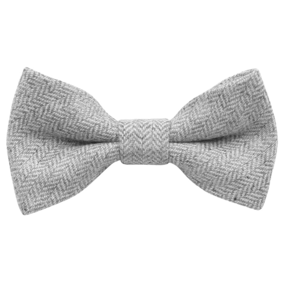 Laurie Vintage Tweed Grey Boys Bow Tie Wool Boys Bow Tie Etsy UK