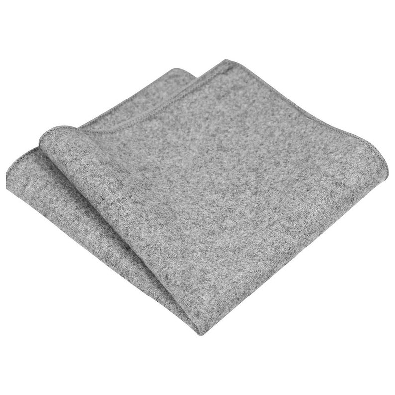 Wool Pocket Square Mens Pocket Squares for Men Wedding Dress Amelia: Vintage Grey Mens Pocket Square Wedding Pocket Square