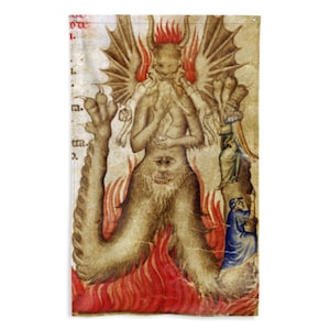 Dante&#39;s Inferno Satan - Lucifer in Hell Flag