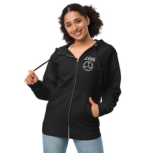 Lilith Queen of Night Demons Unisex fleece zip up hoodie