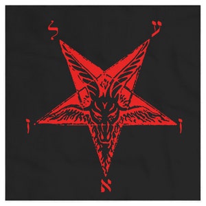 Azazel Goat-Devil Baphomet Altar Cloth