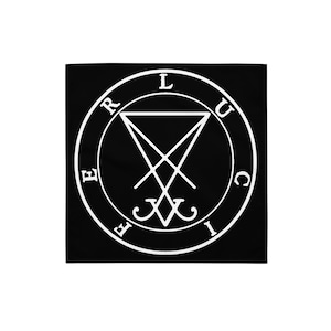Demon Altar Cloth - Sigil of Lucifer