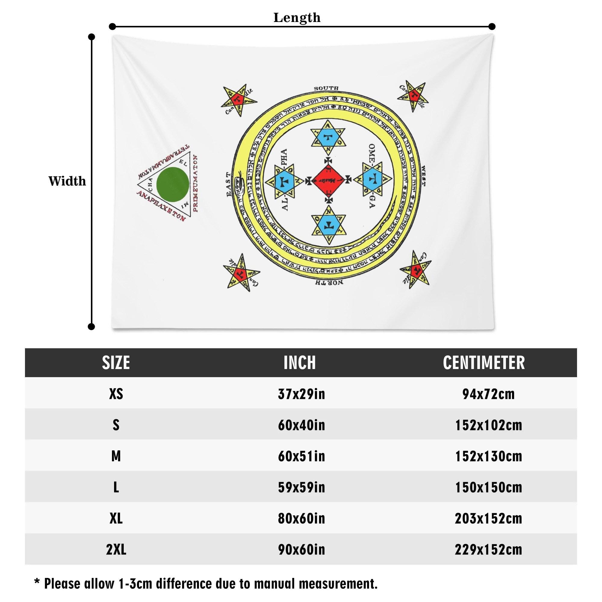 The Magical Circle of King Solomon (goetia) Wall or Floor Ritual Circle ...