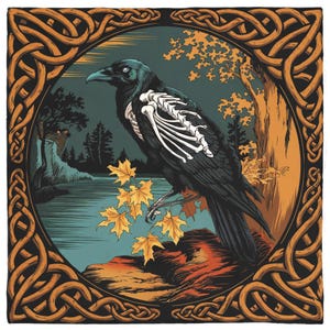 Morrigan&#39;S Messenger Altar Cloth