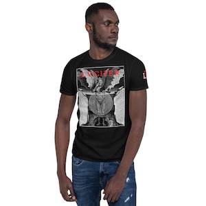 Lucifer in Hell - T-shirt unisexe à manches courtes Dante’s Inferno