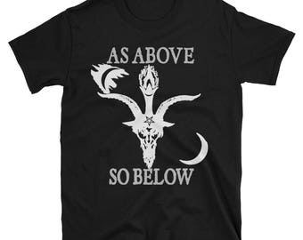 As Above So Below - Sabbatic Goat - Short-Sleeve Unisex T-Shirt