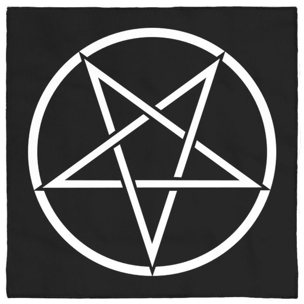 Inverted Pentagram Altar Cloth Banner