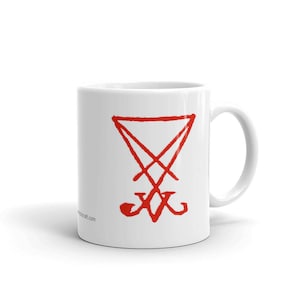 Lucifer Sigil Red Mug