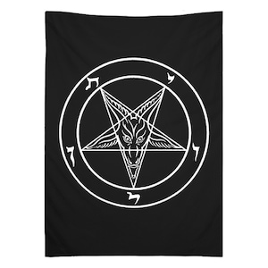 バフォメットの悪魔の紋章タペストリー