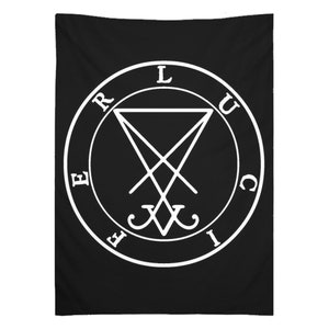 Sigil Of Lucifer Wall Hanging / Tapestries