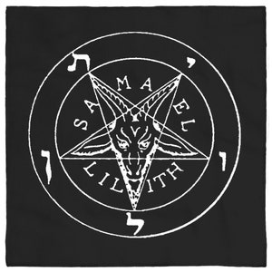Luciferian Altar Cloth - Infernal Union Sigil Of Baphomet