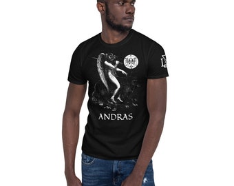 Goetia Demon Andras Short Sleeve t-shirt