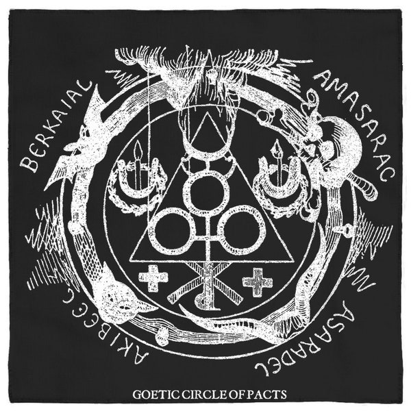 Goetia Altar Cloth - Goetic Circle Of Black Evocation