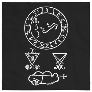 Luciferian Altar Cloth - Lucifer Grimoire Sigil