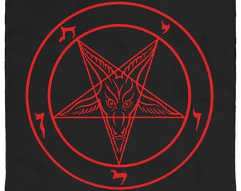 Satanic Altar Cloth - Sigil Of Baphomet