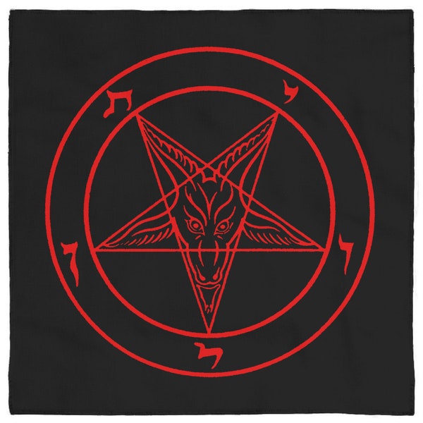 Satanic Altar Cloth - Sigil Of Baphomet