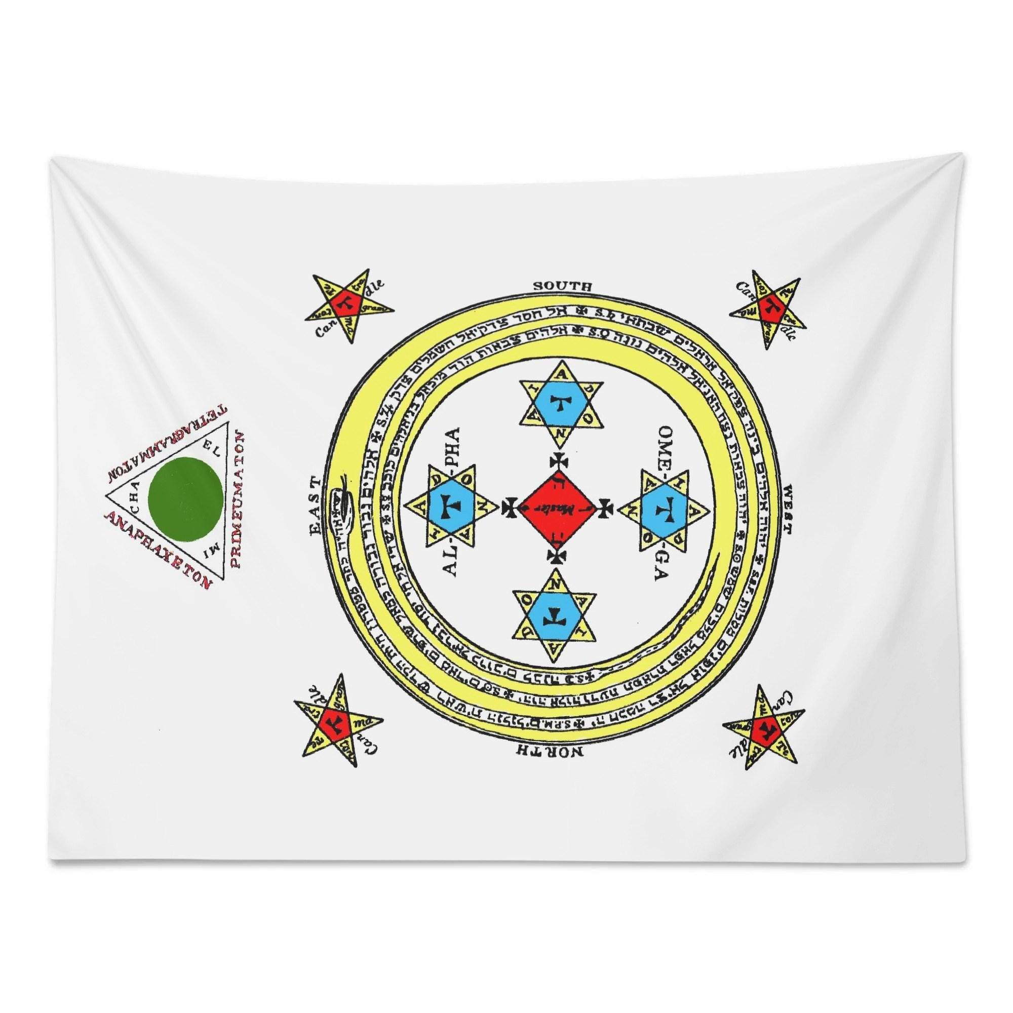 The Magical Circle of King Solomon (goetia) Wall or Floor Ritual Circle ...