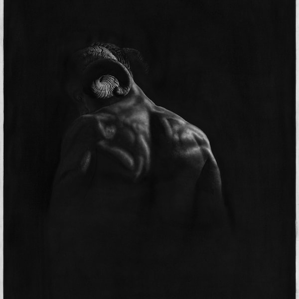 The Shadow - Jono Dry Pencil Drawing Print